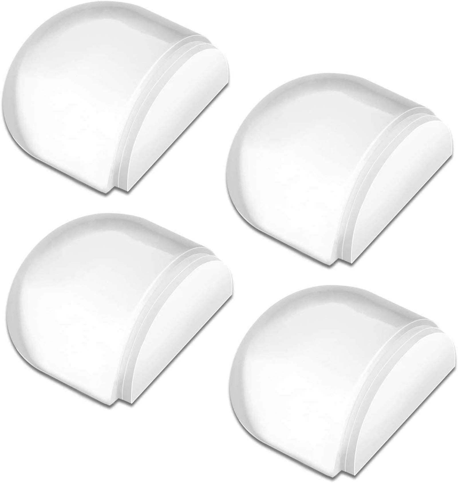 MAKINGTEC Doorstop, Wall Protection Self-Adhesive Door Stopper for Door Buffer Floor Stop Shock Absorbent Wall Bumper for The Home and Office Wall Protector - Clear 4pcs