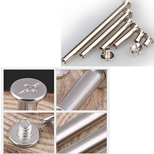 image for Socell 120pcs Phillips Chicago Screw Binding Screws Posts Assortment K