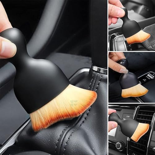 Image of Car Cleaning Kit 6 in 1 Combo - Car Washing Brush Set with Microfiber Duster, Drill Brush, Cleaning Tablets, Tyre Brush & Microfiber Cloth for Interior & Exterior Cleaning...