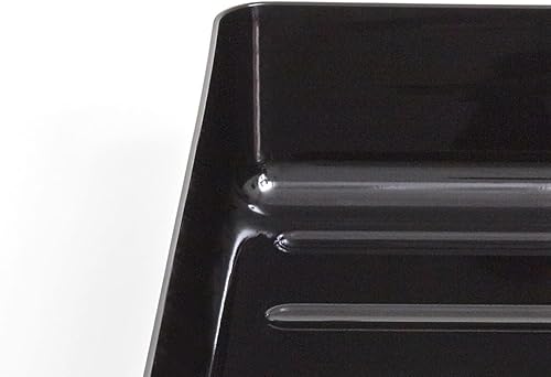 Miniatura 2 de Staples TRU RED - Bandeja de plástico apilable de carga frontal, color negro, 4cartón (TR55331VS)