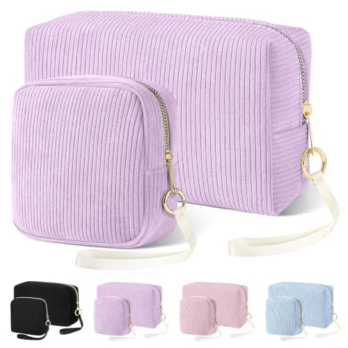 Likesing Sanitary Napkin Storage Bag, Corduroy Women Period Bag (G Purple)
