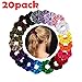 Produktbild 20 stück scrunchies,Samt Scrunchies Haargummis,Farbe Elastic Hair Bands,Elastische Bobble Haarbänder,Samt bunte Haarbändern,Haargummis Samt Elastische Hair Bands,scrunchies haargummi