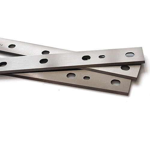Miniatura 3 de OSCARBIDE Cuchillas cepilladoras HSS de 12-1/2 pulgadas, juego de 3 piezas, compatible con cepilladora DeWalt DW734, cuchillos de repuesto para