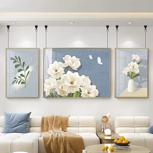 Image of T Tulead Black Molding Hooks Metal Picture Rail Hangers Picture Frame Hanging Hooks Pack of 30