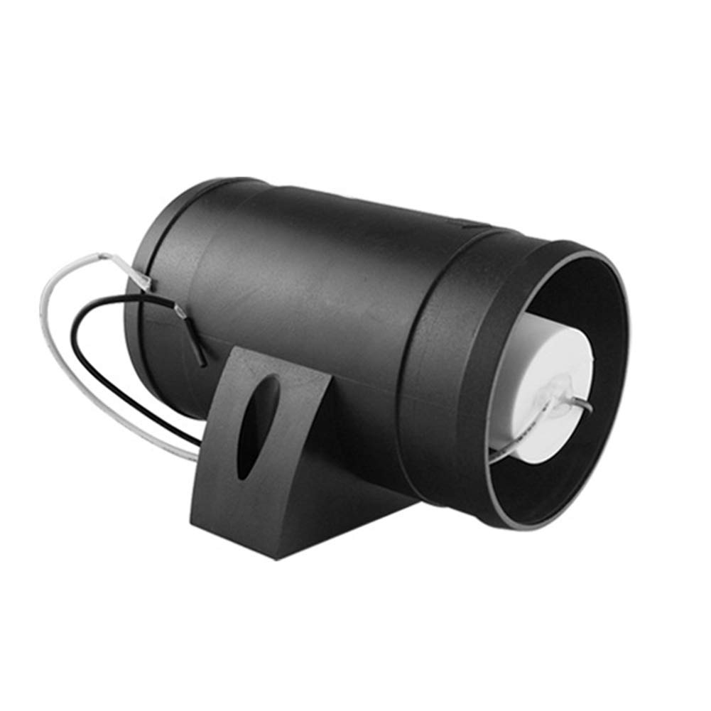 MoreChioce Ventilador de Conductos Silencioso 12V 3 Pulgadas Extractor de Ventilación Axial Negro de Bajo Ruido para Barco, RV, Yate, Cocina