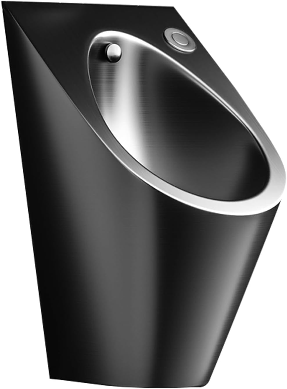 304 Stainless Steel Wall-Mounted Urinal for Men, Touchless Automatic Flush with Anti-Odor System, Ideal for Household, Restaurants, Offices, Gyms, and Public Restrooms(Silver)