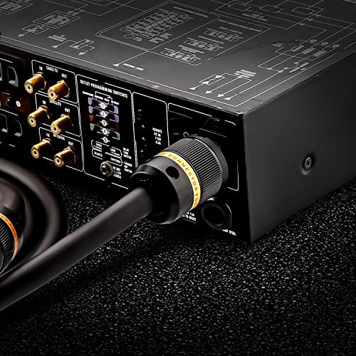 Viborg Mbu1606 Hifi Power Cable 5N Ofc 6Mm? /Core, 16Mm Copper Shielding + 2 Layers Foil Us Audiophile Power Cord With Pure Copper Us Plug + Iec C13 Connector (4.9Ft/1.5M) #TOP1