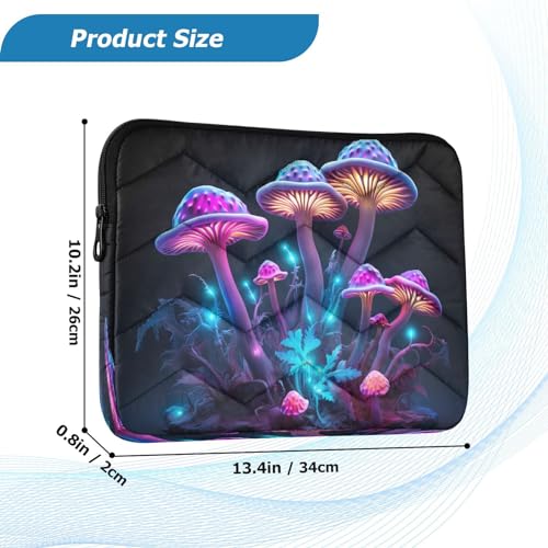 Funda para portátil de 13-14 pulgadas con diseño hongo púrpura miniatura 3