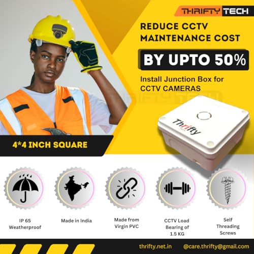 Image of CCTV Camera Fitting Box - 4 Pack of 32, Waterproof PVC Box