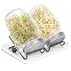 Sprossenglas Set Lospitch mit Edelstahldeckel, 2er Set