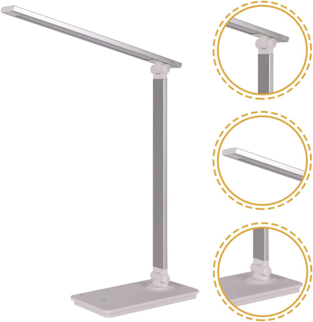 Nail Table Lamp LED Desk Light for Eyebrow Tattooing Beauty Folding Design with Eye Protection for Home Salon Use Daylight Brightness Finish