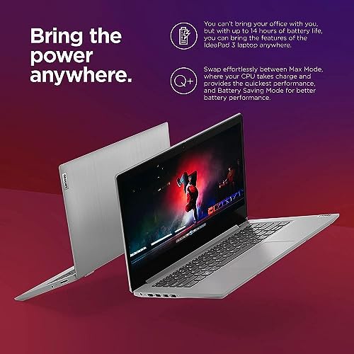 Image of Lenovo 2023 Newest IdeaPad 3 14 inch 1920x1080 FHD Laptop, Intel Core i3-1115G4(Beat i5-1035G4), Intel UHD Graphics Platinum, 8GB RAM, 512GB SSD, Webcam, HDMI, WiFi - Grey