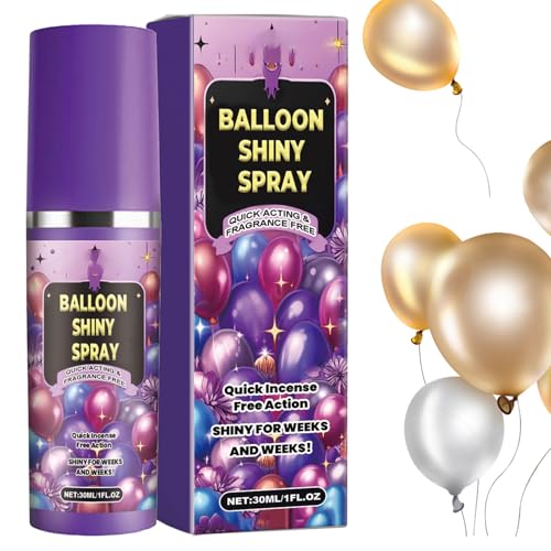 Ballon-Hochglanzspray – Ballon-Glanzspray für Latexballons | Ballonglanz- Glow-Spray für glänzende, lebendige Ballons, Perfekt für Partys, Hochzeiten Dekorationen