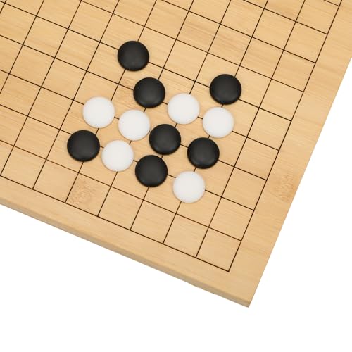 VPH Bamboo Go Game Set - Tablero reversible 19x19 miniatura 6