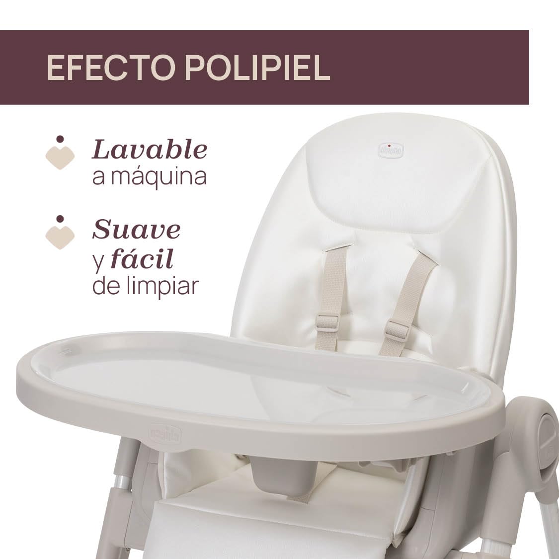 Chicco Krzesełko Polly Armonia, Ewolucyjne, Wysokie i Rozkładane Krzesełko dla Dzieci od Urodzenia do 40 kg, Regulacja Wysokości i Podnóżka, 4 Koła, Kompaktowe po złożeniu