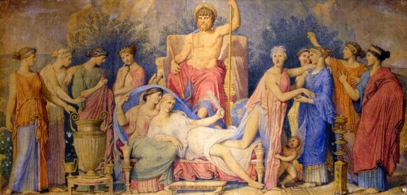 Tableau La Naissance des Muses Ingres - Impression d'art murale 60x90cm