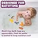 Tub Works® Woodland Animals Watertight Baby Bath Toys, 6 Pack | Sealed, No Hole Bath Toys Design Keeps Moisture Out | Soft, Squeezable & Float on Water | Easy-Grip Toddler Bath Toy Set for Kids Bath