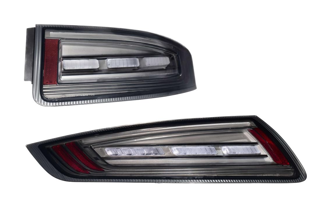 MorimotoXB LED Taillights Fits Porsche 911 997.1 05-08, Plug and Play LED Taillight Assemblies (Smoked)