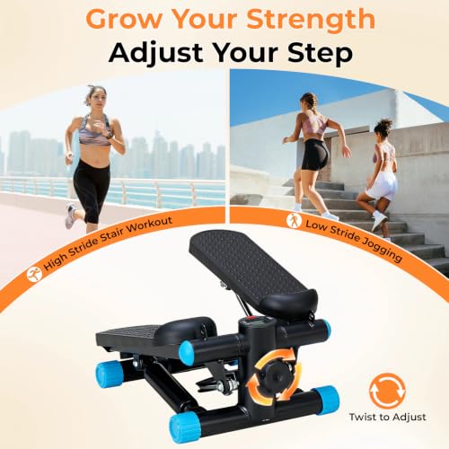 Image of NEWBULIG Mini Stepper for Exercise at Home Stair Step Machine for Indoor Fitness Portable Home Gym Stepper for Full Body Workout 300lb Weight Capacity