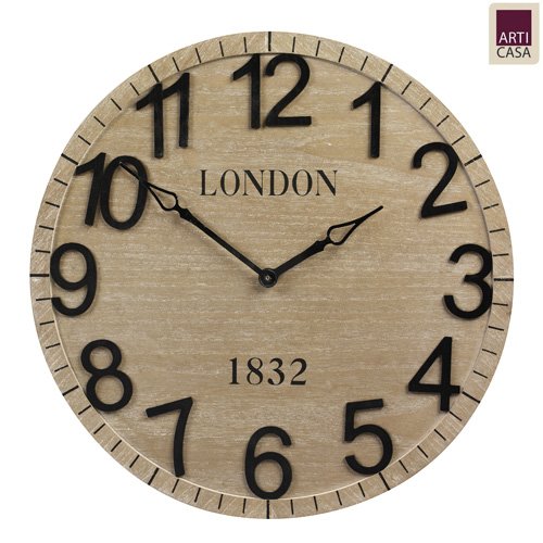 Arti Casa Horloge Murale en MDF Cover