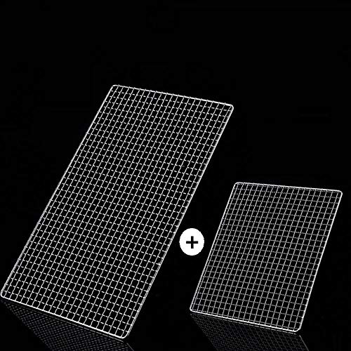 Duan Grill Rack Stainless Steel, Universal Oven Grill Pan for Most Griddle Oven Cooker Rack Tray Shelf, Robust and Secure (2 Pcs)