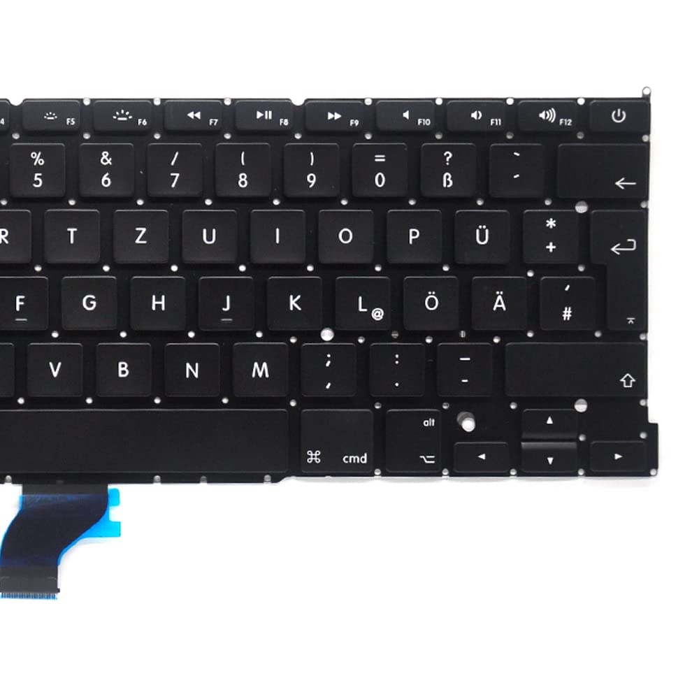 Teclado QWERTZ Alemán Con Retroiluminación De Repuesto Para MacBook Air 13" M1 A2337 (finales 2020) - Incluye Tornillos Y Destornillador