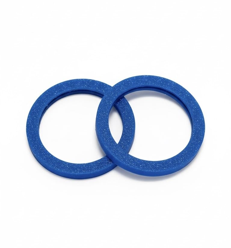 Anti-Klimper Schutzhülle passgenau für Tasso- und Steuermarken/Hundemarken, 3 cm Durchmesser, Geräuschdämpfend, 2 Stück (Blau)