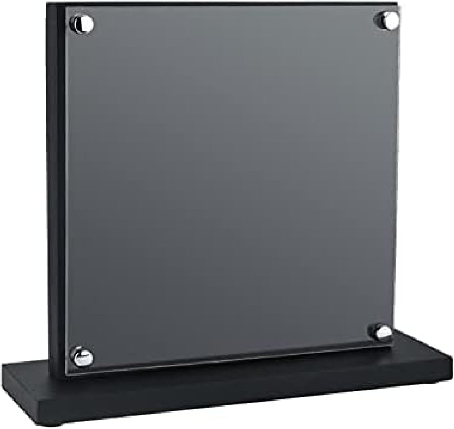 Bloque magnético para cuchillos con protector acrílico de doble cara y gran capacidad en madera