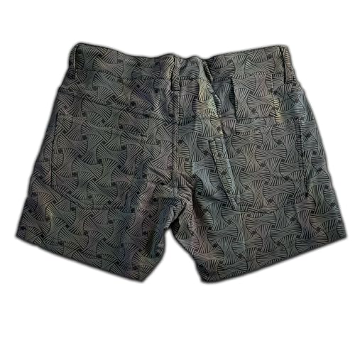 Mens Rave Shorts and Party Booty Shorts, 5-in Inseam with Hidden Pocket and Zipper Pockets for Phones4