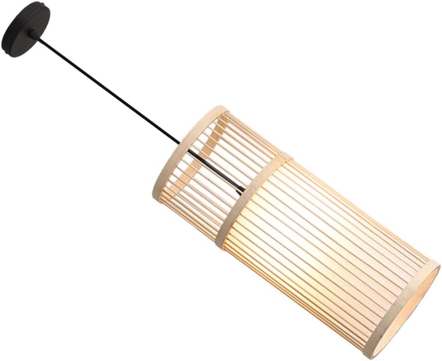 Mobestech Chinese Bamboo Pendant Lamp Bamboo Ceiling Lighting Fixture Japanese Retro Chandelier Hanging Light for Room Bedroom Restaurant Teahouse Bar Dining Room
