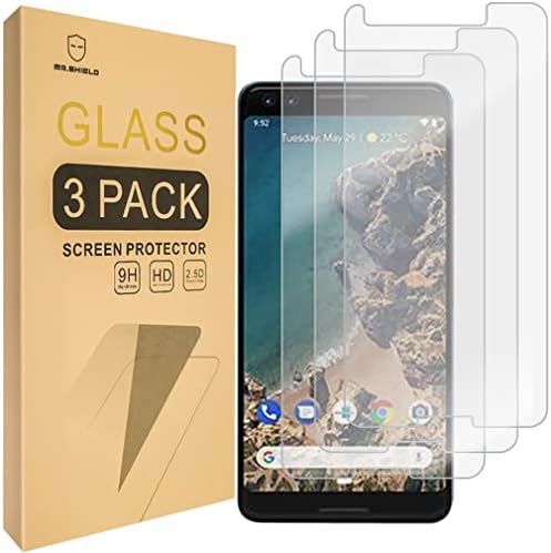 Mr.Shield [3-PACK] Designed For Google (Pixel 3) [Upgrade Fit for Senser And Camera] [Tempered Glass] Screen Protector with Lifetime Replacement
