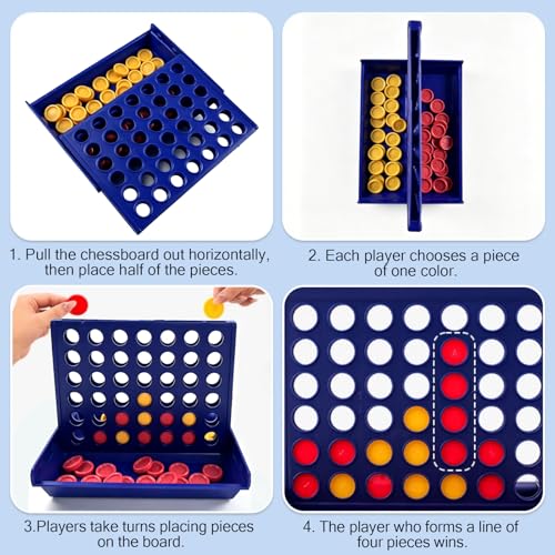 Conecta 4 juego de mesa portátil para evitar el aburrimiento infantil 3