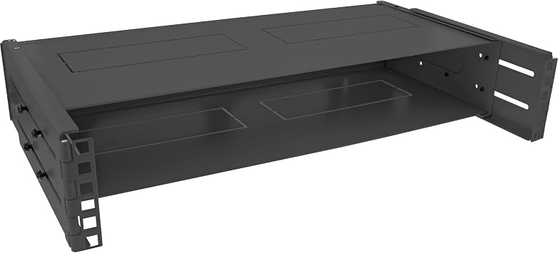 InLine 19" Wall Mounted Rack 2U 24-40cm Depth with Cover Black