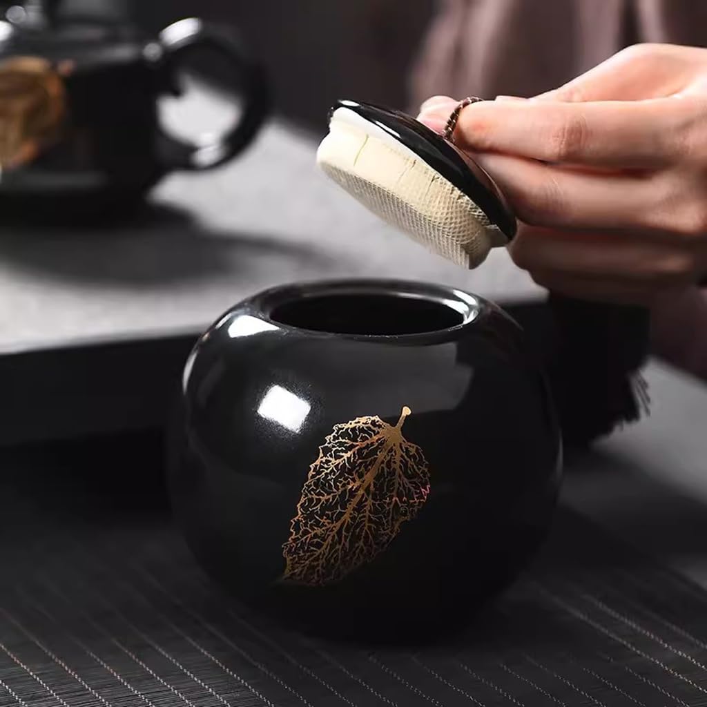 Pojemniki na herbatę na herbatę sypką Chiński słoik na herbatę w stylu retro Domowe, kreatywne, zamknięte przechowywanie do serwowania mielonej kawy, cukru, soli i nie tylko