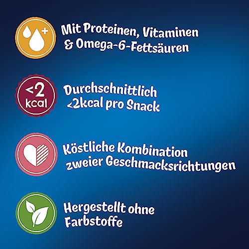 Felix Tasty Nuggets Katzensnack, mit Huhn und Ente, 6er Pack (6 x 180g)