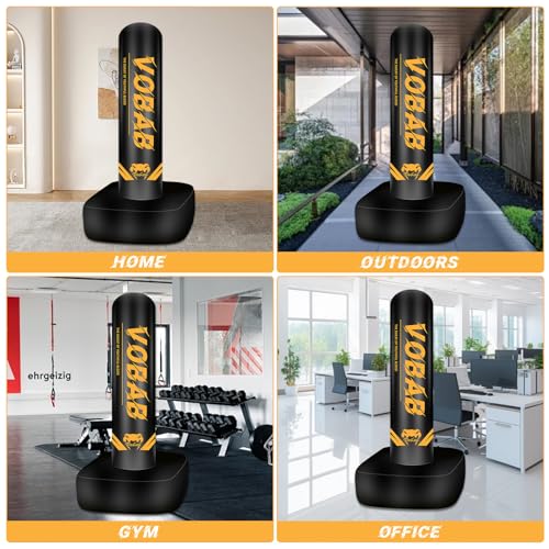 Saco de boxeo inflable de 175 cm, ideal para MMA, Muay Thai y fitness - imagen 4