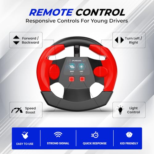 Image of Mirana Bolter SUV Remote Control RC Car for Kids | 1:24 Scale Racing Toy | with 1.5X Turbo Boost, LED Lights & Anti Skid Tyres | USB Type-C Rechargeable | Gift for Boys & Girls 4+ Years, Red