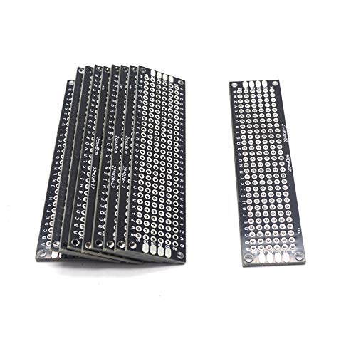 T Tulead Black Circuit Board PCB Perf Board Universal Board Double Sided Board 8x2cm/3.1