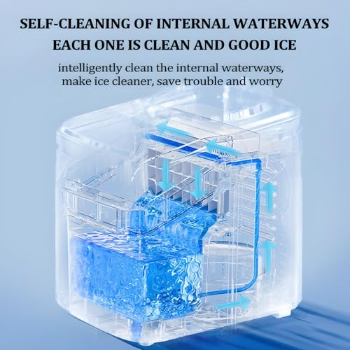 Máquina de hielo para cocina y oficina compacta con pantalla LED ideal para bebidas diarias 5