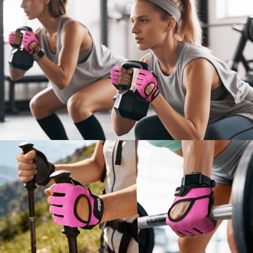 ATERCEL Weight Lifting Gloves Full Palm Protection, Workout Gloves for Gym, Cycling, Exercise, Climbing, Breathable, Super Lightweight for Mens and Women by ATERCEL - Image 6