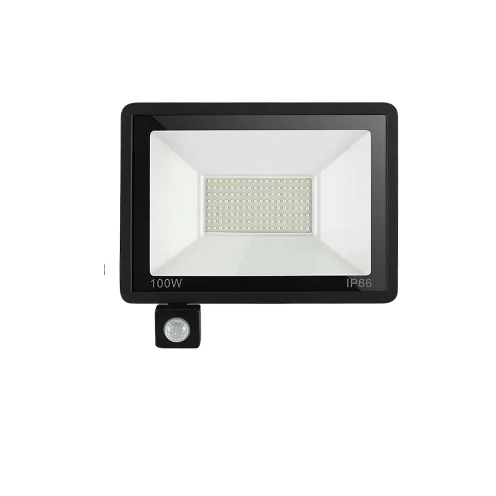 LLOOPK LED Flood Light, 10W-150W PIR Mot Sensor Led Floodlights Ip66 Waterproof Hanging Outdoor Wall Lamp Floodlight Light(Warm Light,100W)