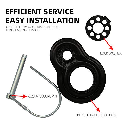 image for Sikawai Bike Trailer Coupler Connector Flat and Angled Couplers Couple