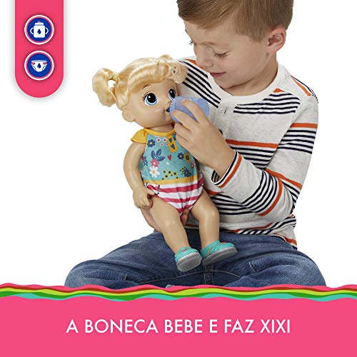 Boneca Baby Alive Bebê Passos E Sorrisos Loira - E5247 - Hasbro Baby Alive Boneca Baby Alive Bebê Pa