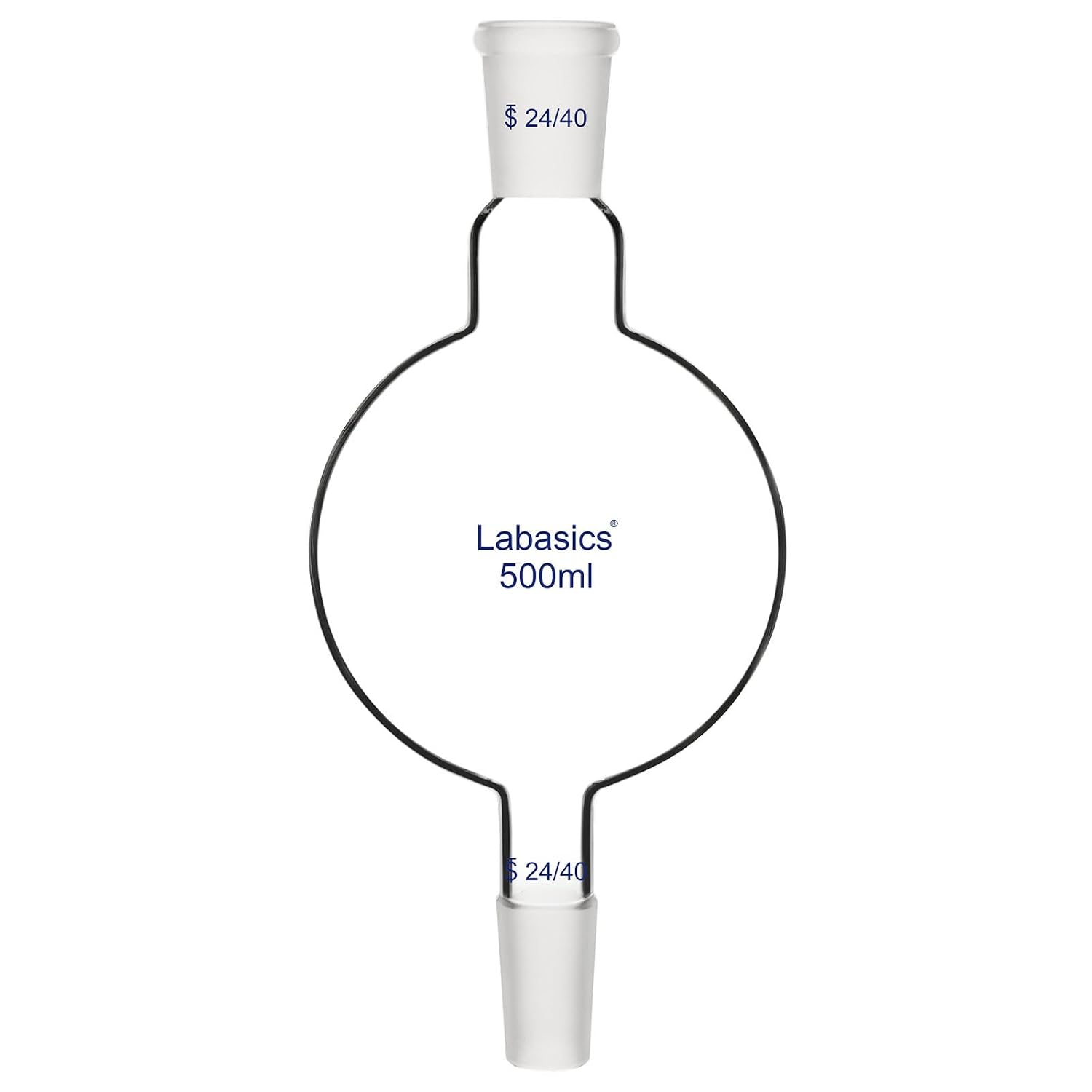 Labasics 250ml Glass Chromatography Reservoir, Borosilicate Glass for Chromatography Experiments