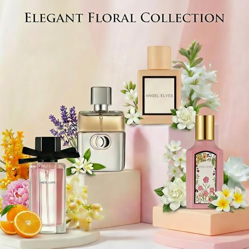 Luxury Women's Perfume Gift Set, 4x30ml, Valentine Gift for Her, Sweet Floral Fragrance, Travel Size Eau De Parfum, Ladies Perfume Set For Dating, Birthday, Gift to Girlfriend, Wife
