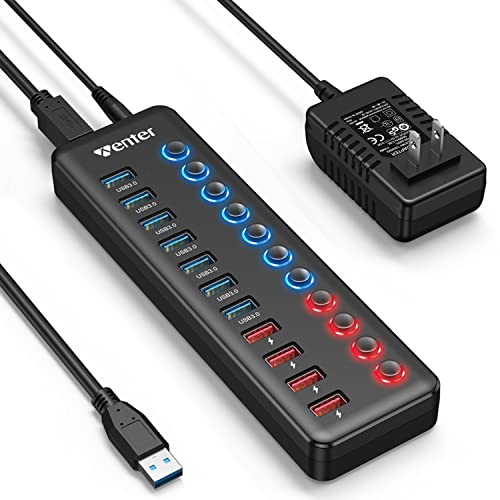 Amazon | USB3.0ハブ 電源付き, WENTER 7ポート5Gbps高速 USB