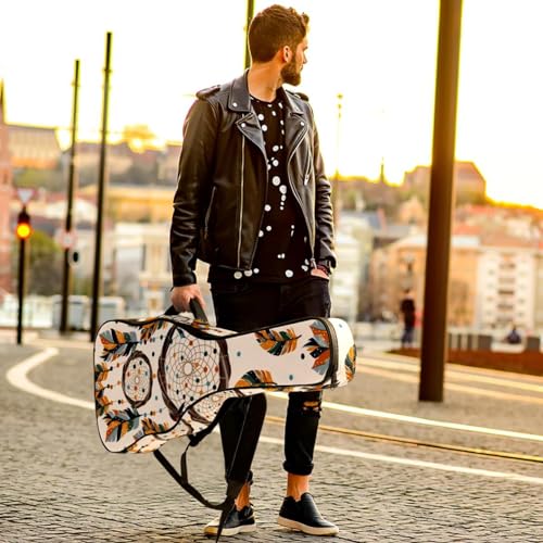 JRHEJTHH Housse de guitare acoustique imperméable et pliable avec bandoulière réglable pour guitare acoustique de 101,6 cm, 104,4 cm, 106,7 cm, rembourrage épais, motif attrape-rêves, Multicolore 4., - Les Beatles, Paul McCartney, John Lennon, RIngo Starr, George Harrison JRHEJTHH Housse de guitare acoustique imperméable et pliable avec bandoulière réglable pour guitare acoustique de 101,6 cm, 104,4 cm, 106,7 cm, rembourrage épais, motif attrape-rêves, Multicolore 4., – Image 7