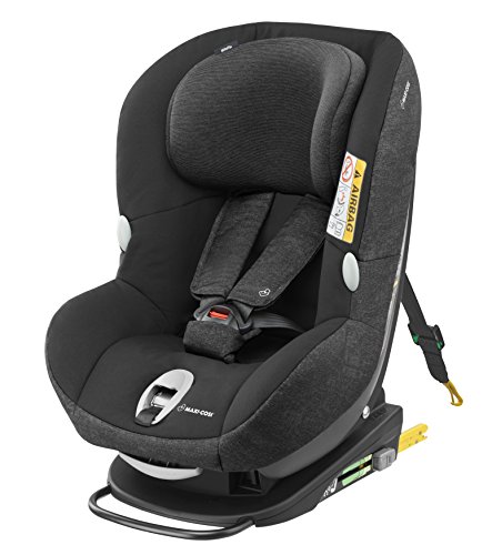 Maxi-Cosi Milofix Silla coche isofix y reclinable, silla auto bebé 0-18 kg, desde nacimiento hasta 4 años, Grupo 0+/1, color Nomad black