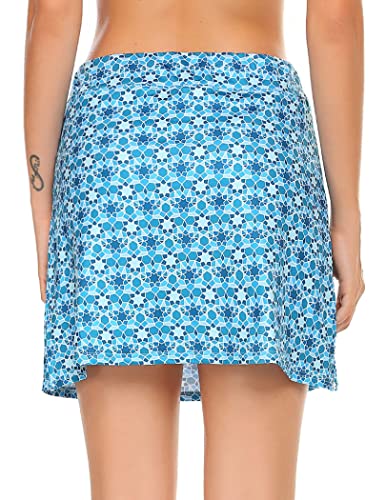 Ekouaer Skorts 2 Layer Printed Floral Plus Size Versatile Stretchy School Skirts Xl #TOP5