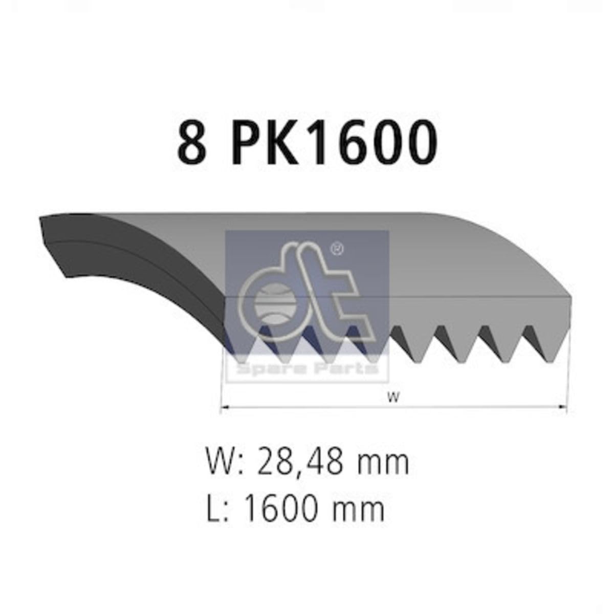 DT Spare Parts 4.80755 Cinghia servizi